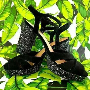 Jellypop Elenor 4 inch heels with glitter accent